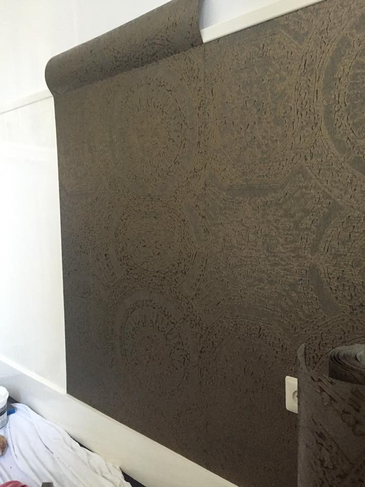 Arte wallpaper rhapsody past en present roermond Lambrisering met behang